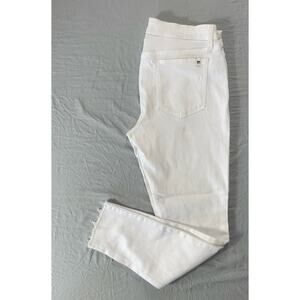 Joe's 'Skinny Ankle' Raw Cuff Lightweight Stretch Denim Jeans. White, Women's 31